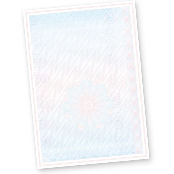 Wertpapier Briefpapier Vordrucke DIN A4 100 Blatt für Zertifikate Urkunden Auszeichnungen